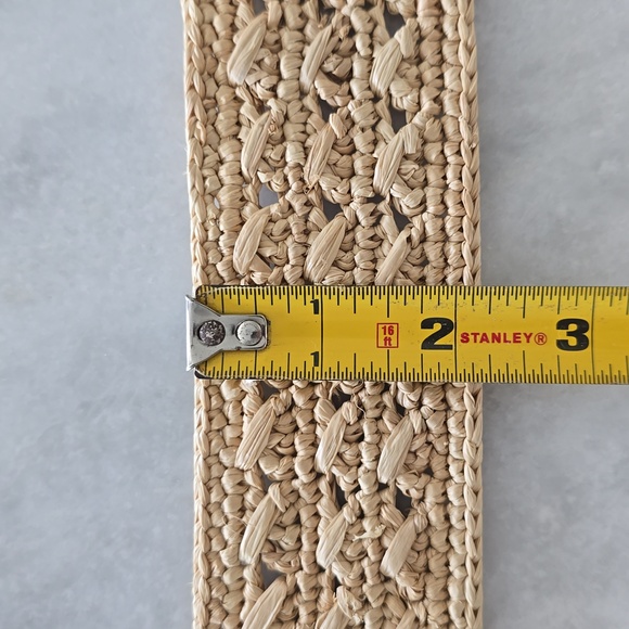 Sezane 100% Rafia Woven Belt